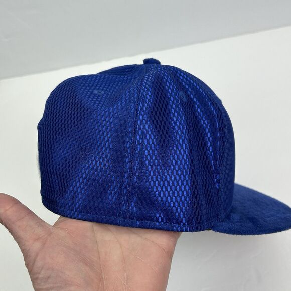 Detroit Pistons Logo Royal Draft New Era 9Fifty Snapback Hat Cap Blue 7 3/8 NBA - Picture 5 of 11